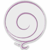 Pink Gratitude  Aufkleber (Vorderseite)