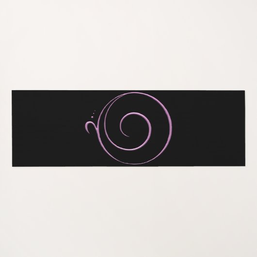 Pink Gratitude  Yogamatte (Rückseite (Horizontal))