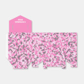 Pink & Grau Camouflaged Zent Fevor Box Geschenkschachtel (Ungefaltet)