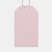 Pink & Grau Floral Wasserfarbmuster Vielen Dank Geschenkanhänger (Rückseite)