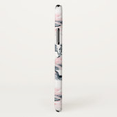 Pink & Grau Wasserfarben-Muster Case-Mate iPhone Hülle (Hinten/Rechts)