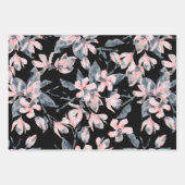 Pink & Grau Wasserfarben-Muster Geschenkpapier Set (Vorderseite 3)