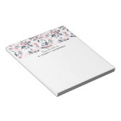 Pink & Grau Wasserfarben-Muster Notizblock (angewinkelt)