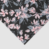 Pink & Grau Wasserfarben-Muster Seidenpapier (Ausschnitt)