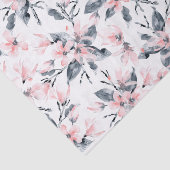 Pink & Grau Wasserfarben-Muster Seidenpapier (Ausschnitt)