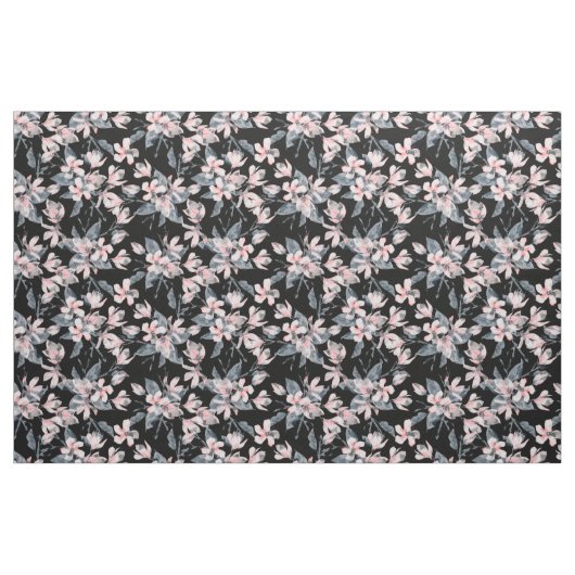 Pink & Grau Wasserfarben-Muster Stoff (Fat Quarter (45,7 x 55,9 cm))