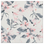 Pink & Grau Wasserfarben-Muster Stoff (Nahaufnahme)