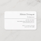 Pink & Grau Wasserfarben-Muster Visitenkarte (Rückseite)