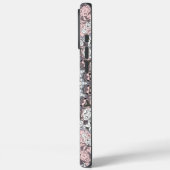 Pink Grau-Weiß-Mandala-Muster Case-Mate iPhone Hülle (Rückseite / Links)