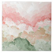 Pink Grau weiße Tricolor groß Fliese (Vorderseite)