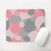 Pink-graue Moleküle Mauspad (Mit Mouse)