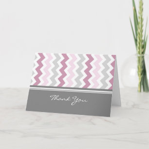Pink Gray Baby Showherberge Danke