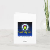 Pink Gray Black Damask Strip Foto Danke Karte (Rückseite)