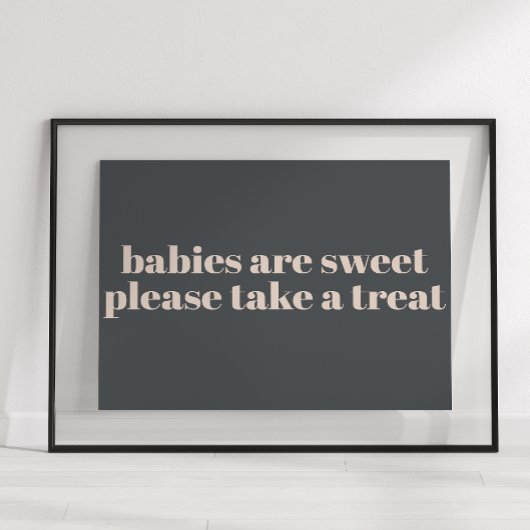 Pink Gray Boho Typografie Baby Dusche Gefallen Zei Poster