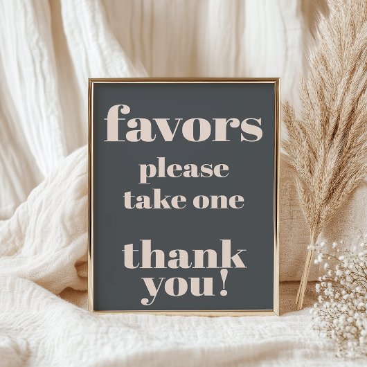 Pink Gray Boho Typografie Baby Duwer Favorit Schil Poster