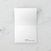 Pink Gray Boho Typografie Baby Showroom Danke (Innenseite)