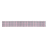 Pink Gray Checker Diamond Pattern Ripsband (Vorderseite)