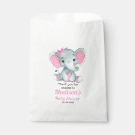 Pink Gray Elephant Gevor Bag, Pink Graue Elephant, Geschenktütchen