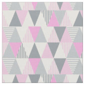 Pink Gray Geometric Triangle Pattern Stoff (Nahaufnahme)