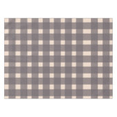 Pink Gray Gingham Pattern Tischdecke (Vorderseite (Horizontal))