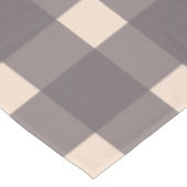 Pink Gray Gingham Pattern Tischdecke (Schrägansicht)