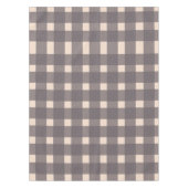 Pink Gray Gingham Pattern Tischdecke (Vorderseite)