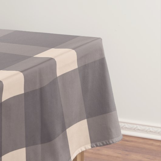 Pink Gray Gingham Pattern Tischdecke (Beispiel)