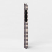 Pink Gray Gingham Personalisiert Case-Mate iPhone Hülle (Hinten/Links)
