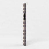Pink Gray Gingham Personalisiert Case-Mate iPhone Hülle (Hinten/Rechts)