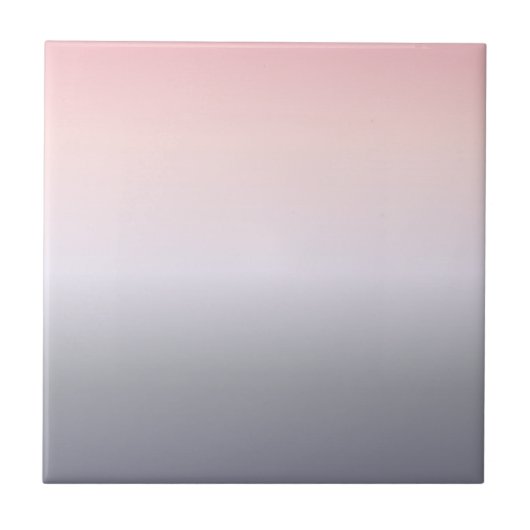 Pink Gray Gradient Fliese (Vorderseite)