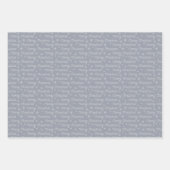 Pink Gray Modern Geometric Muster Weihnachten Geschenkpapier Set (Vorderseite 2)