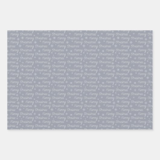 Pink Gray Modern Geometric Muster Weihnachten Geschenkpapier Set (Vorderseite 2)