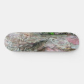 "PINK & GRAY MOTTLED MIT ABSTRAKTER DESIGN DER NAT SKATEBOARD (Horizontal)