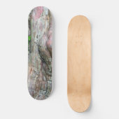 "PINK & GRAY MOTTLED MIT ABSTRAKTER DESIGN DER NAT SKATEBOARD (Vorderseite)