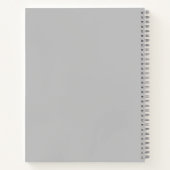 Pink Gray Polka Dot Zickzack Notizblock (Rückseite)