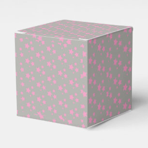 Pink Gray Stars Modernes Design Geschenkschachtel