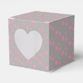 Pink Gray Stars Modernes Design Geschenkschachtel (Vorderseite)