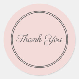 Pink Gray Umschlag Aufkleber Danke, dass Sie Scrip