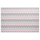 Pink Gray Zickzack Ombre Fade Abstrakt Stoff (Yard (91,4 cm))