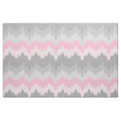 Pink Gray Zickzack Ombre Fade Abstrakt Stoff (Fat Quarter (45,7 x 55,9 cm))