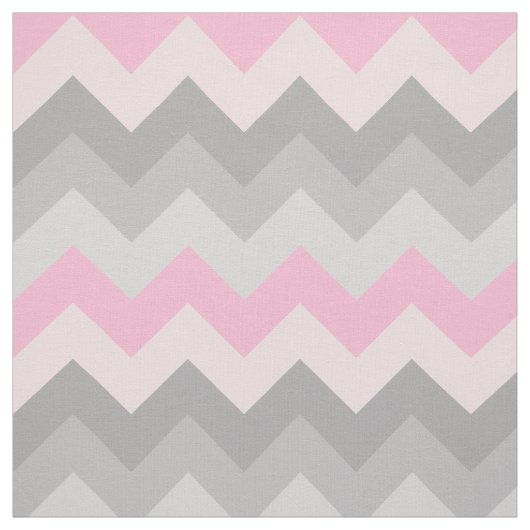 Pink Gray Zickzack Ombre Stoff (Muster)