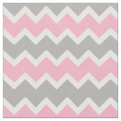 Pink Gray Zickzack Zigzag Muster Stoff (Nahaufnahme)