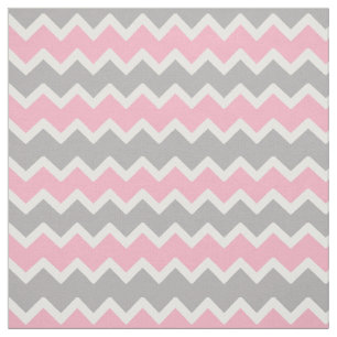 Pink Gray Zickzack Zigzag Muster Stoff
