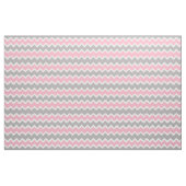 Pink Gray Zickzack Zigzag Muster Stoff (Fat Quarter (45,7 x 55,9 cm))