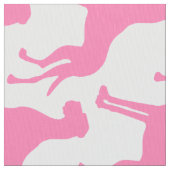 Pink Great Dane Stoff (Nahaufnahme)