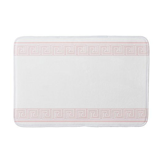 Pink Grecian Frieze Design Badematte (Vorderseite)