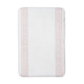Pink Grecian Frieze Design Badematte (Vorderseite Vertikal)