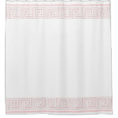 Pink Grecian Frieze Design Duschvorhang (Vorderseite)