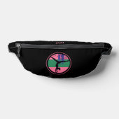 Pink Green Abstrakt Art Gymnastik Bauchtasche (Ablage )