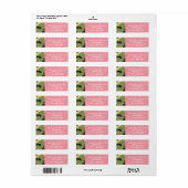Pink & Green Army Camouflage Camouflage Adressensc (Vorne)